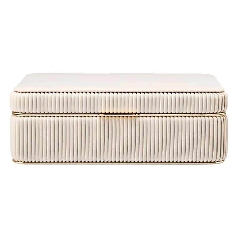 Bella Medium Jewelry Box - Bone