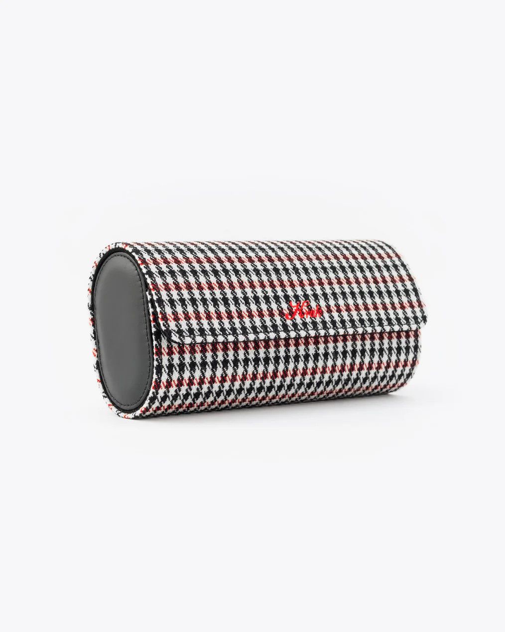Pepita Houndstooth Red  3-Watch Case