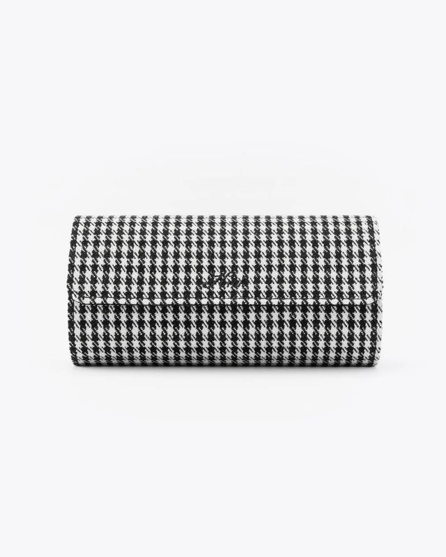Pepita Houndstooth Black/White 3-Watch Case