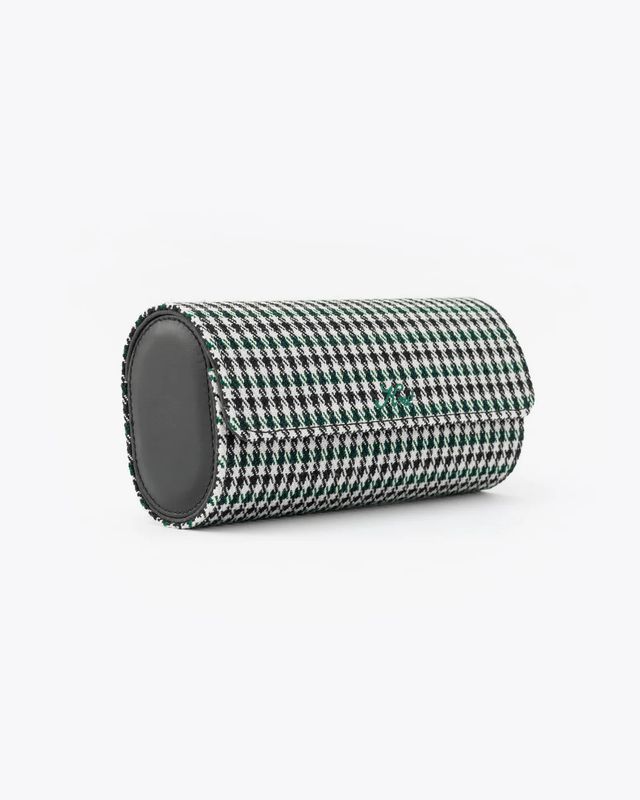 Pepita Houndstooth Green with Black 3-Watch Case