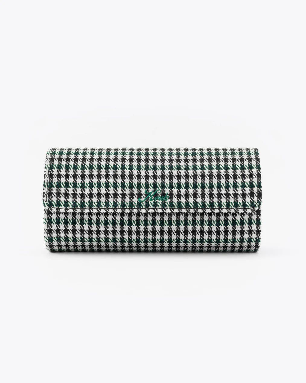 Pepita Houndstooth Green with Chocolate 3-Watch Case