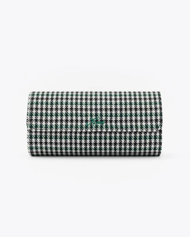 Pepita Houndstooth Green with Chocolate 3-Watch Case