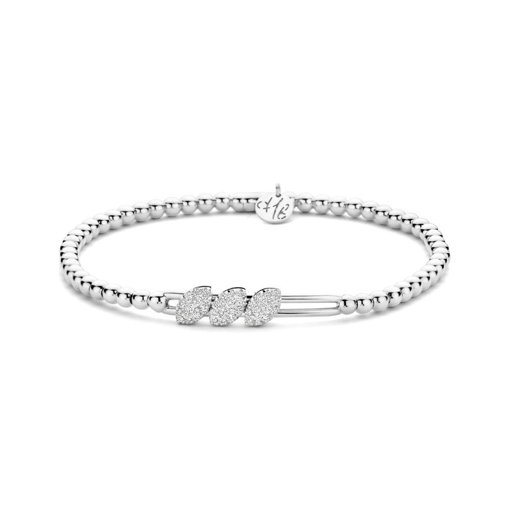 18KW Tresore Stretch Bracelet 0.25ct Diamonds