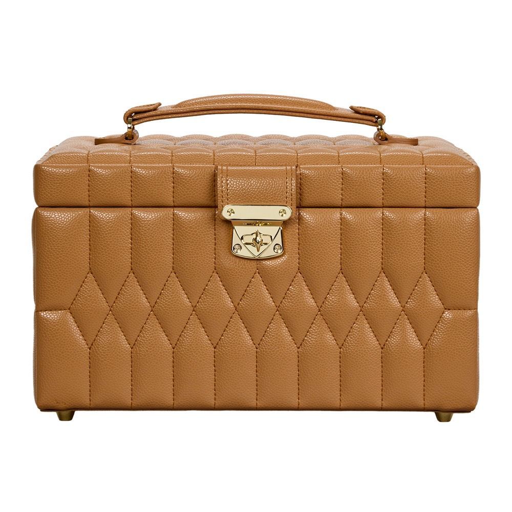 Lauren Medium Jewelry Box - Caramel