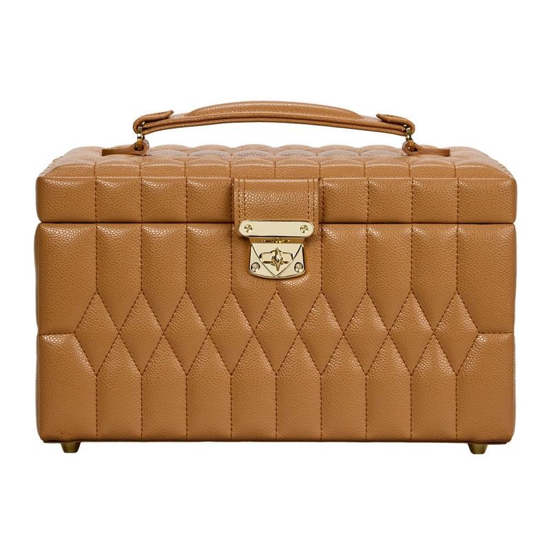 Lauren Medium Jewelry Box - Caramel