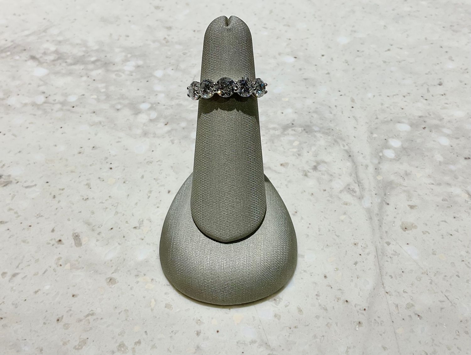 3.12ctw 5 BR Diamonds D-F/SI1-SI2 GIA