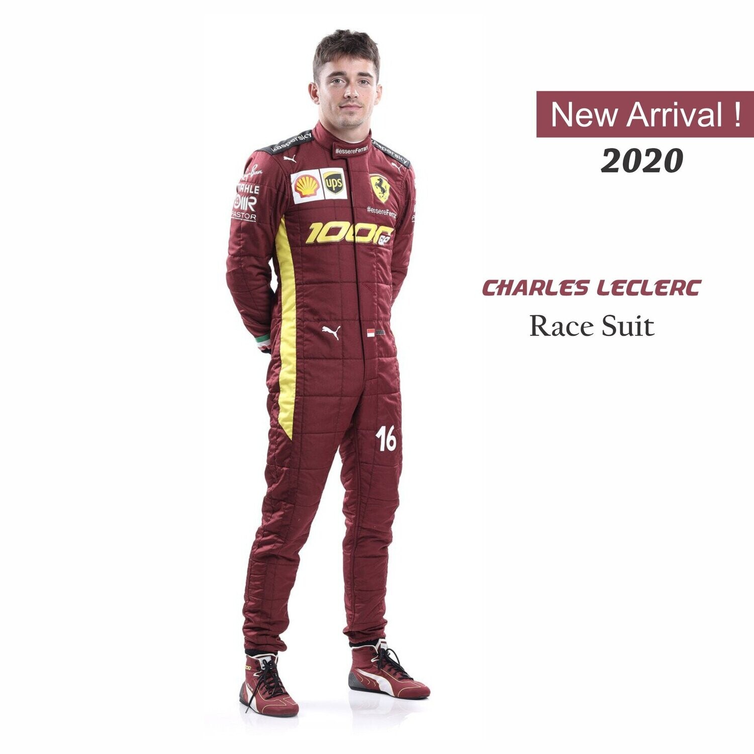 Charles Leclerc Sebastian Vettel Race Suit 2020 Replica Scuderia Ferrari 1000s