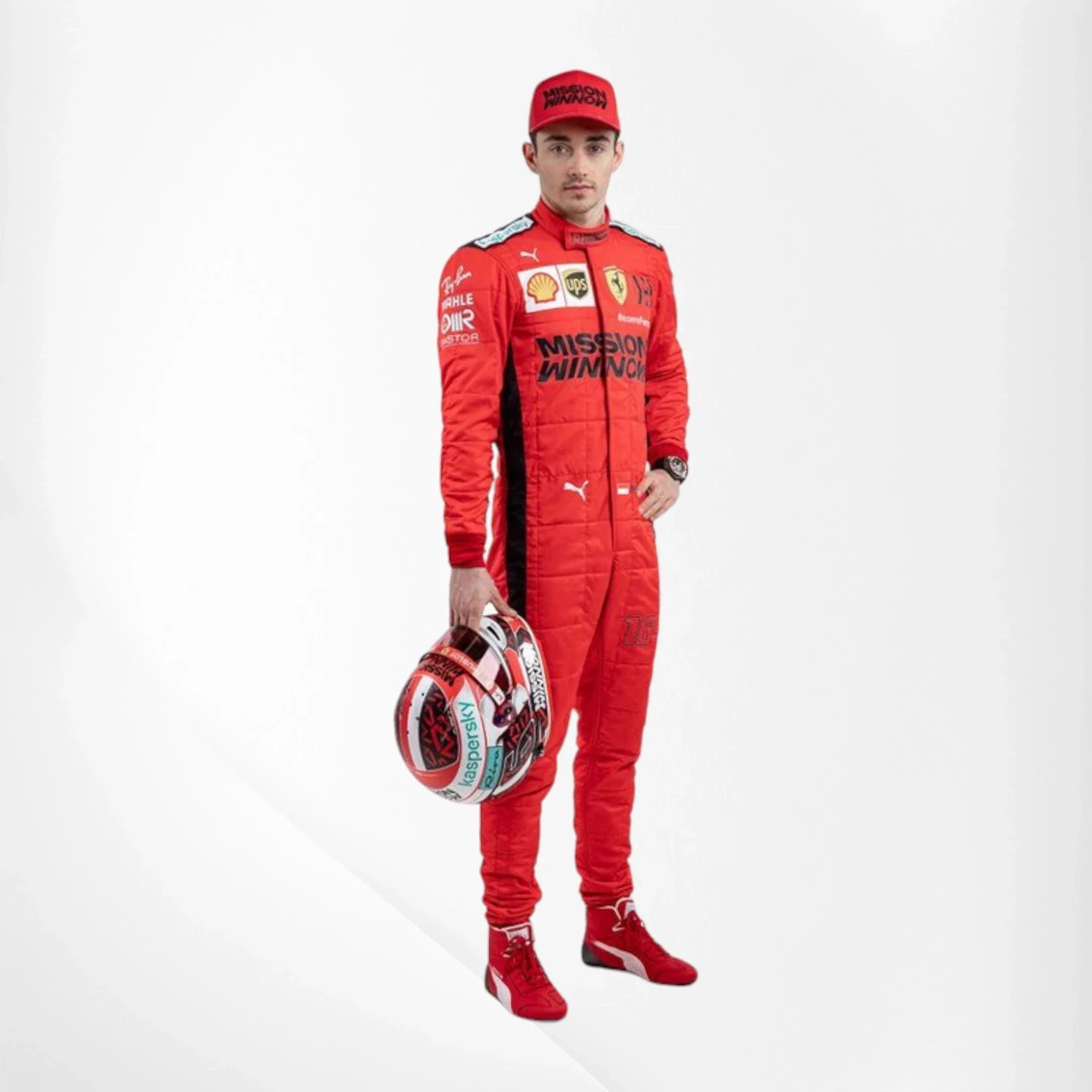 2021 Charles Leclerc Ferrari F1 Race Suit