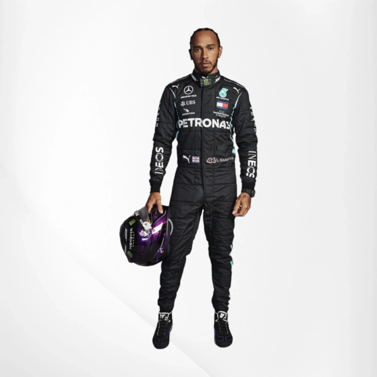 2021 Lewis Hamilton Mercedes AMG PETRONAS F1 Race Suit