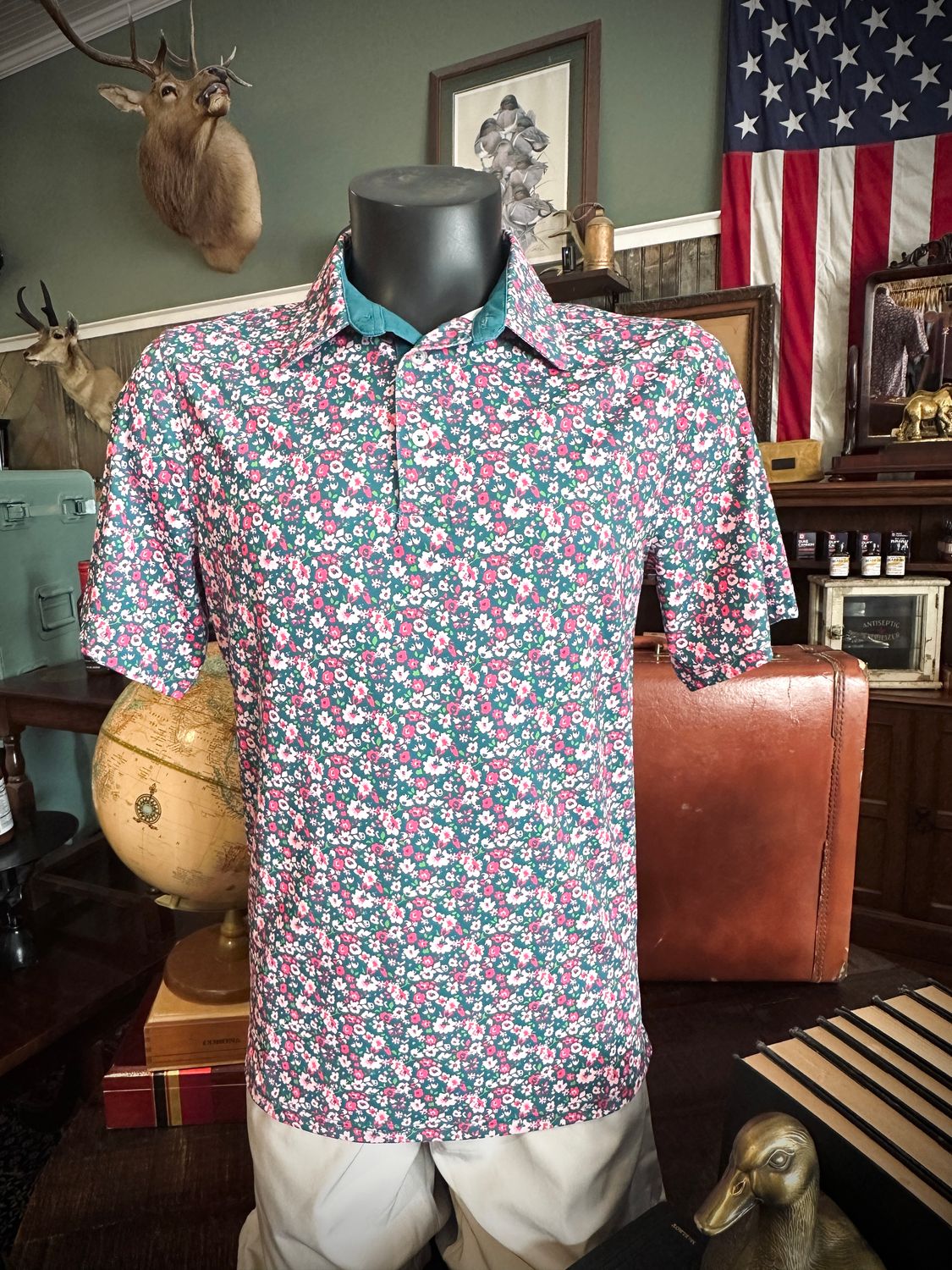 Floral Fusion Printed Polo