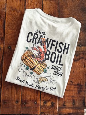 Crawfish Boil Tee, Cool Mint