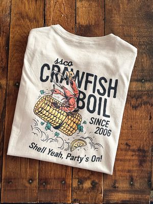 Crawfish Boil Tee, Taupe
