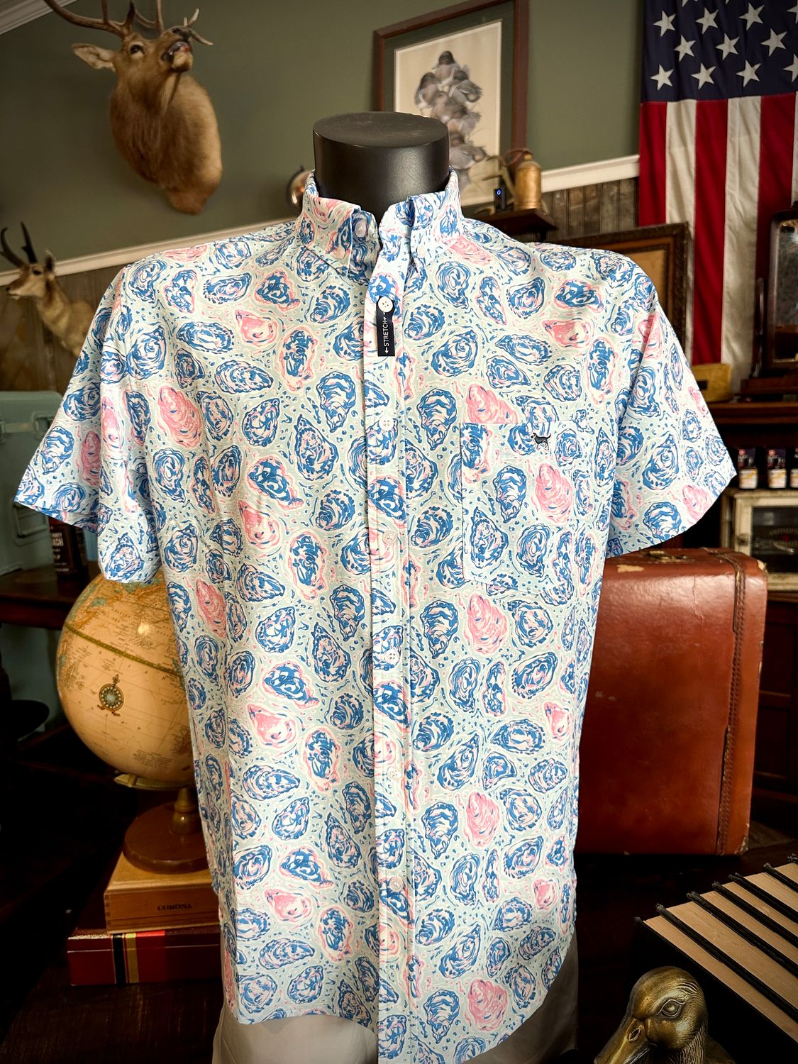 Seersucker Button Down, Oyster