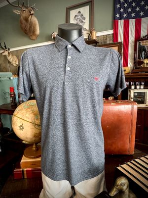 Navy Heather Solid Polo