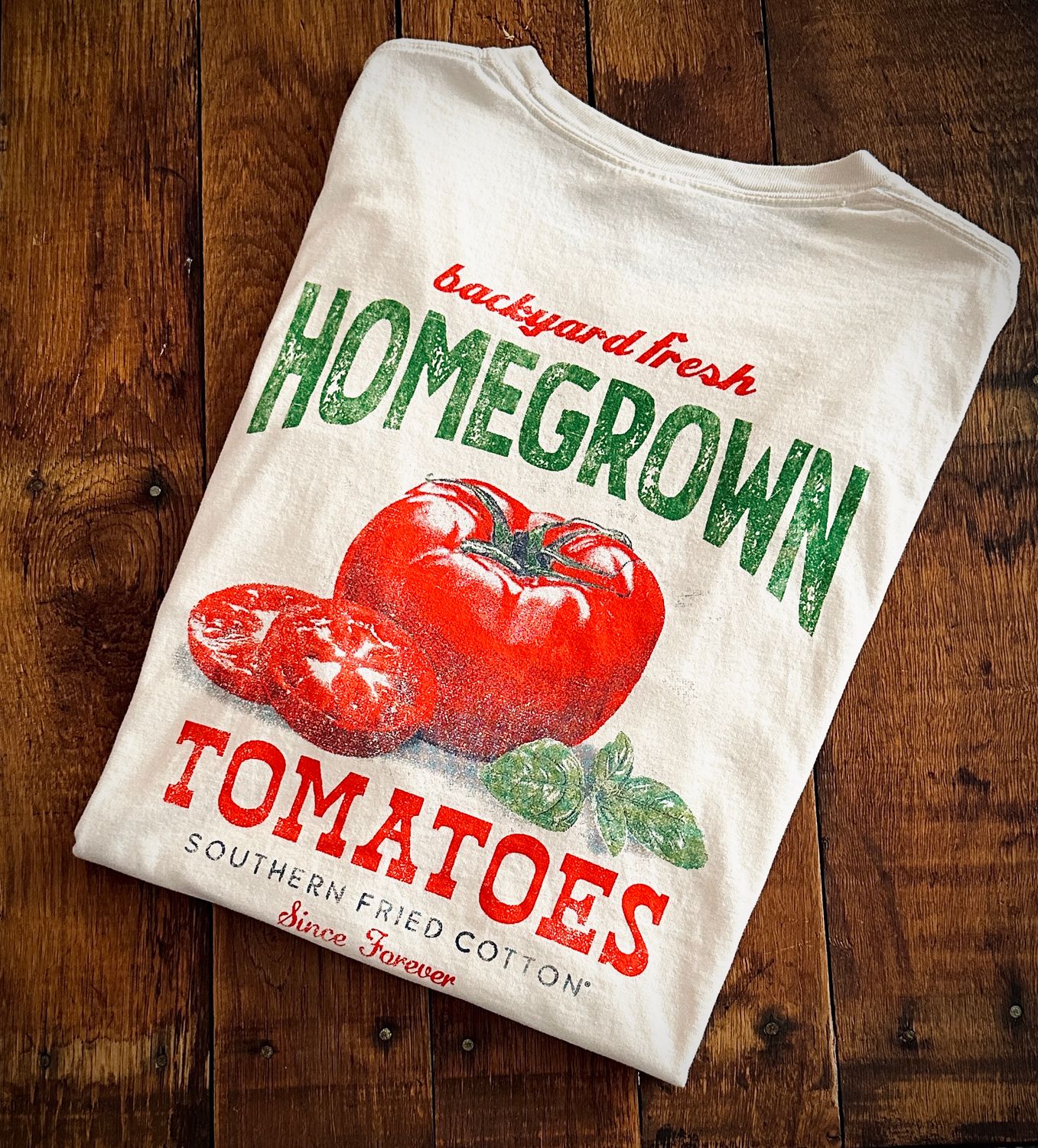 Homegrown Tomatoes T-Shirt, Parchment