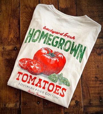 Homegrown Tomatoes T-Shirt, Parchment