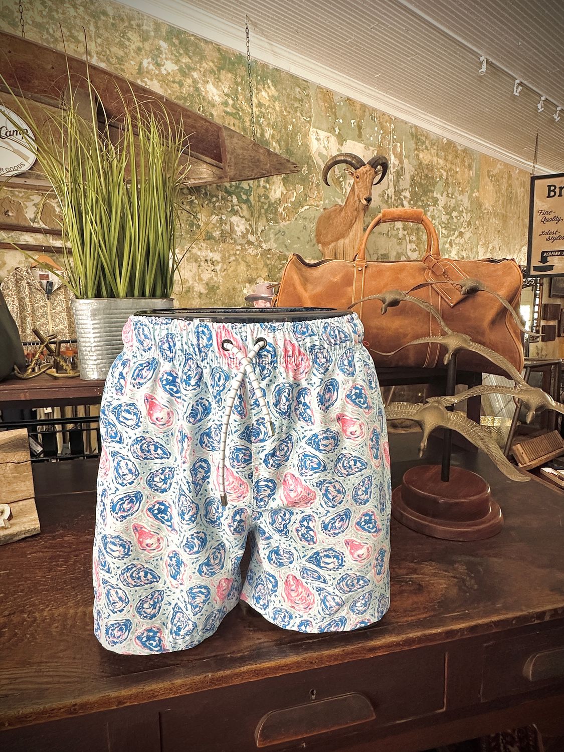 Seersucker Shorts, Oyster
