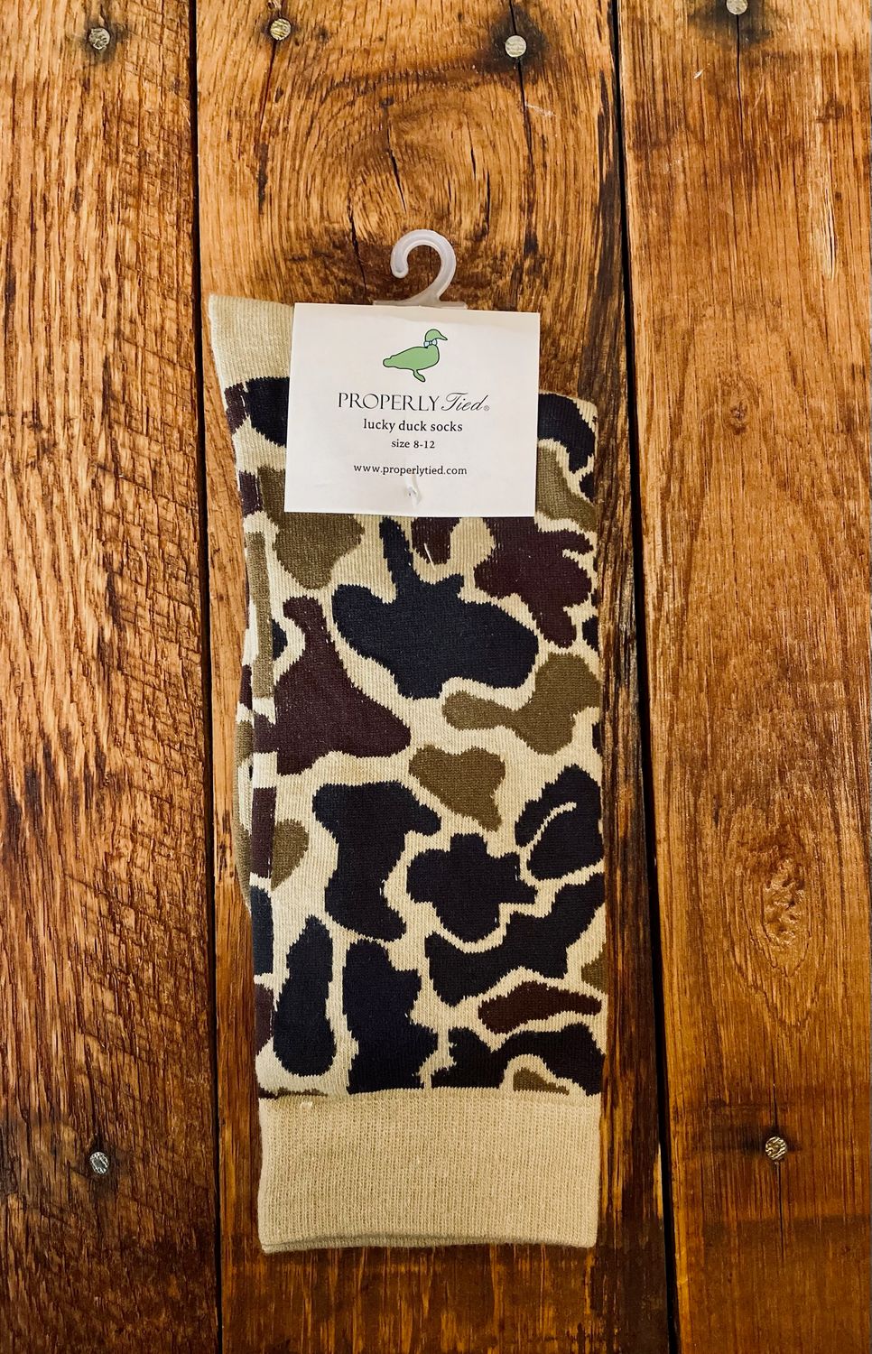 Lucky Duck Sock, Vintage Camo