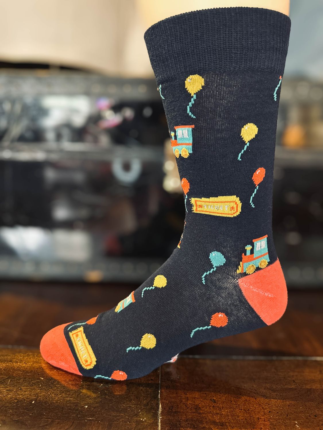 Novelty Socks Amusement Park