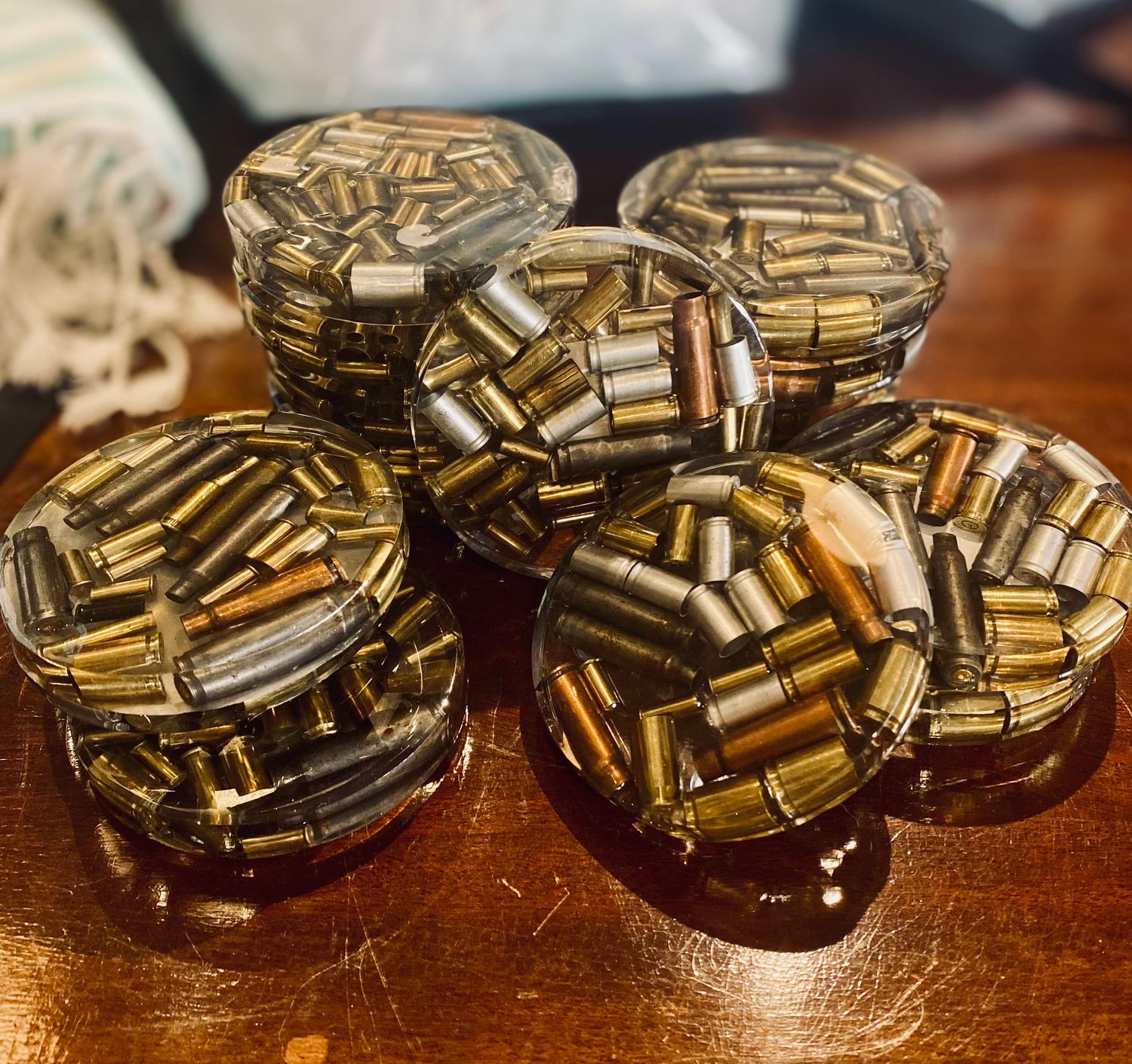 Brass Coaster Pair