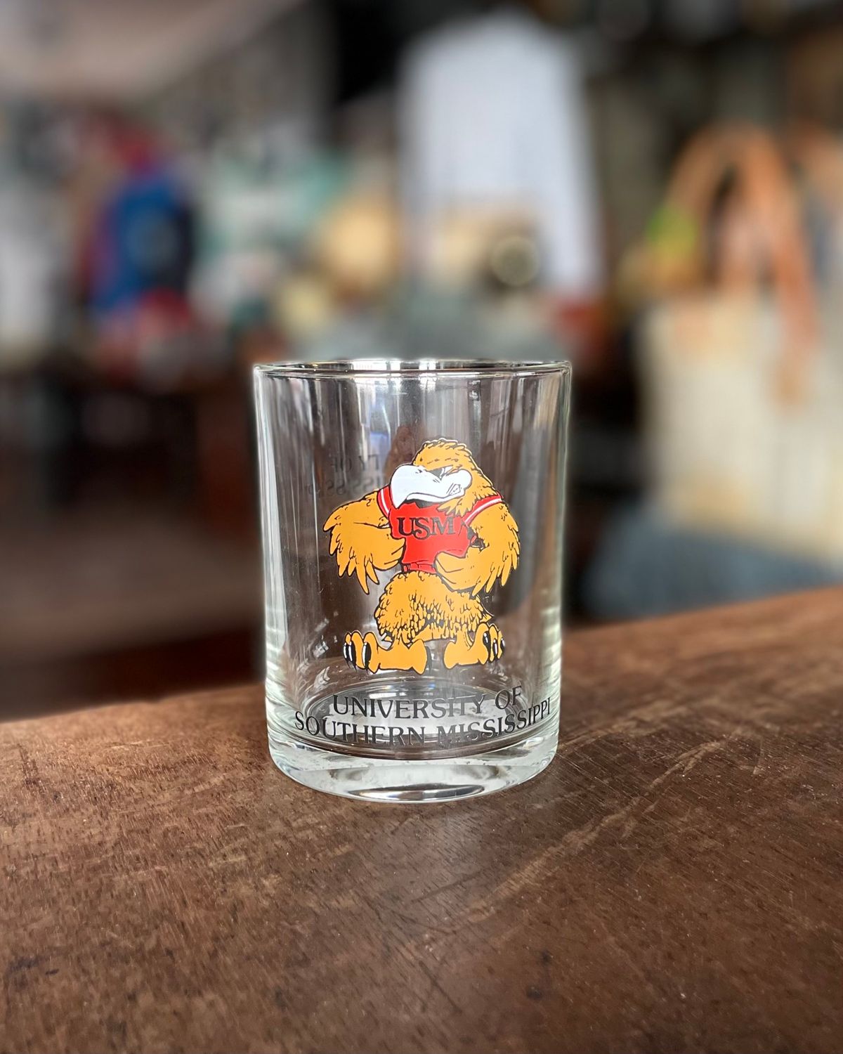 Vintage Southern Miss Rocks Glass