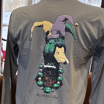 Mardi Gras Mallard LS T-shirt