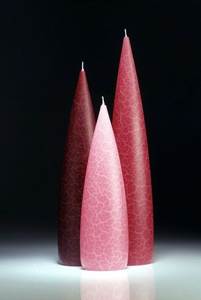 Plum Barrick Candles: Tall 12&quot; (Light)