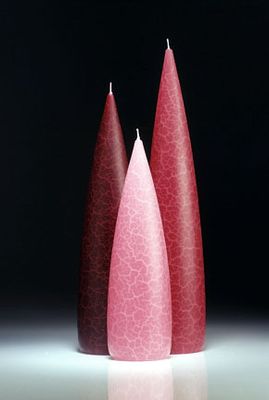 Plum Barrick Candles: Tall 12&quot; (Light)
