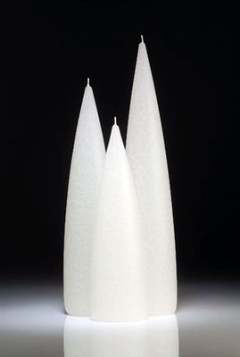 White Barrick Candles: Tall 14&quot;