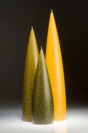 Lichen Barrick Candles: Tall 14&quot; (Light)