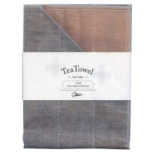 Nawrap Tea Towel Pink w/ Binchotan Charcoal