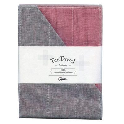 Nawrap Tea Towel Bright Pink w/ Binchotan Charcoal