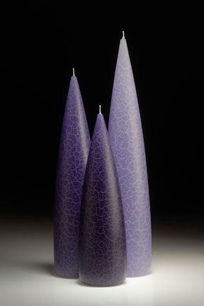 Periwinkle Barrick Candles: Tall 10&quot; (Light)