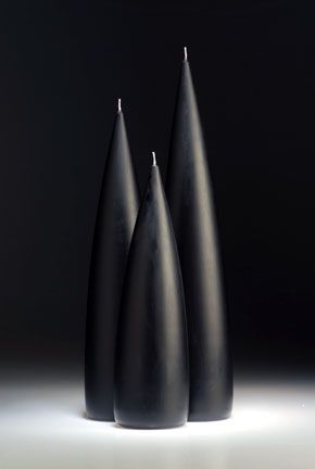 Black Barrick Candles: Tall 14&quot;