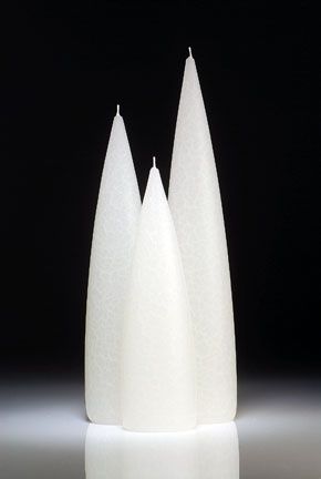 White Barrick Candles: Tall 12&quot;
