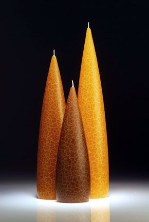 Amber Barrick Candles: Tall 12&quot; (Light)