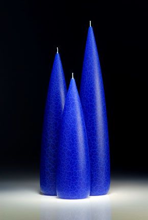 Cobalt Barrick Candles: Tall 10&quot;