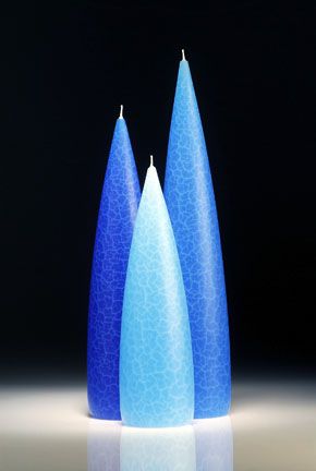 Sky Blue Barrick Candles: Tall 10&quot; (Light)