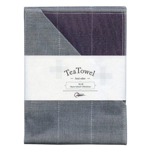 Nawrap Tea Towel Purple w/ Binchotan Charcoal