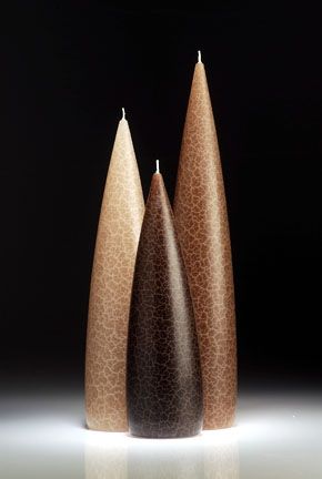 Taupe Barrick Candles: Tall 12&quot; (Light)