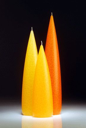 Citrus Barrick Candles: Tall 10" (Light)