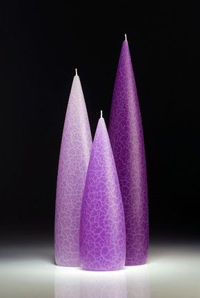 Grape Barrick Candles: Tall 14&quot; (Light)