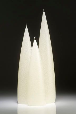 Ivory Barrick Candles: Tall 12"