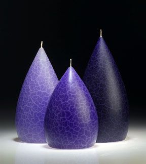 Periwinkle Barrick Candles: Round 7 ½&quot; (Light)