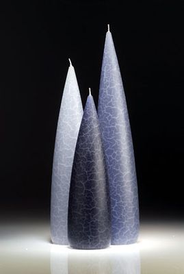 Blue Barrick Candles: Tall 12&quot; (Light)