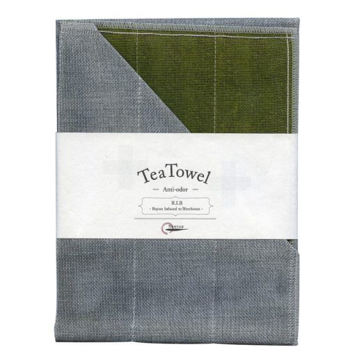 Nawrap Tea Towel Moss Green w/ Binchotan Charcoal