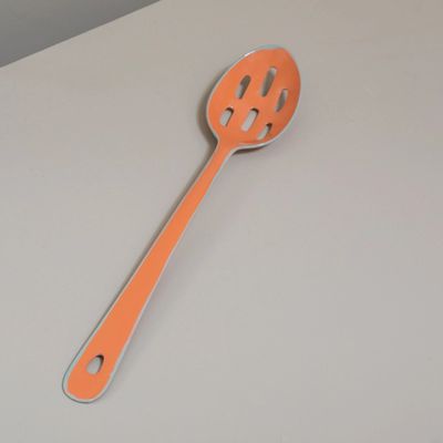 Harlow Bright Slotted Spoon - Raspberry