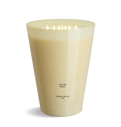 Velvet Wood Ivory  7 Wick Candle