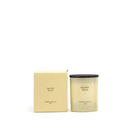 Velvet Wood Ivory Candle