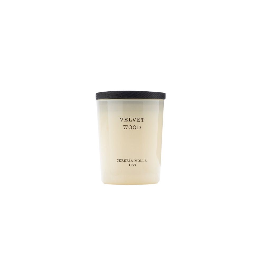 Velvet Wood Mini Candle